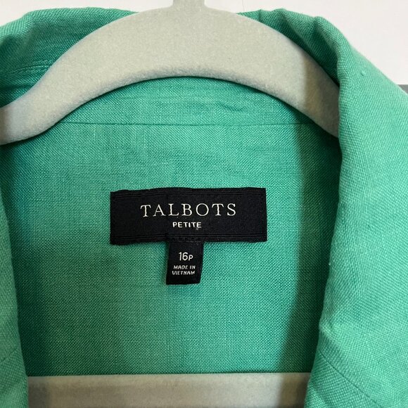 100% Linen Talbots Blazer - Picture 2 of 9